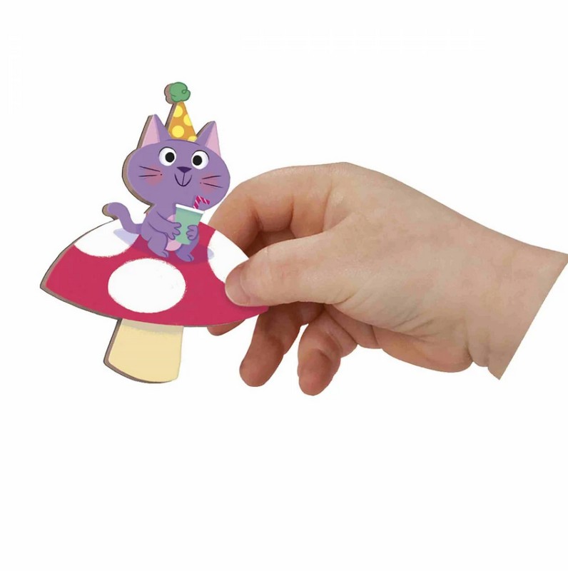 Libro magnetico per bambini a tema festa degli animali con 30 magneti, adatto dai 3 anni in su